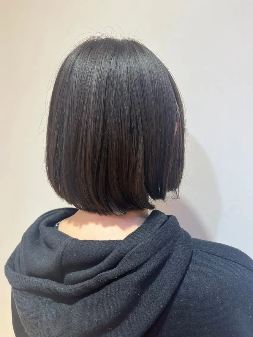 ミディアム 縮毛矯正 カット 縮毛矯正 樋口 莉奈のヘアスタイル