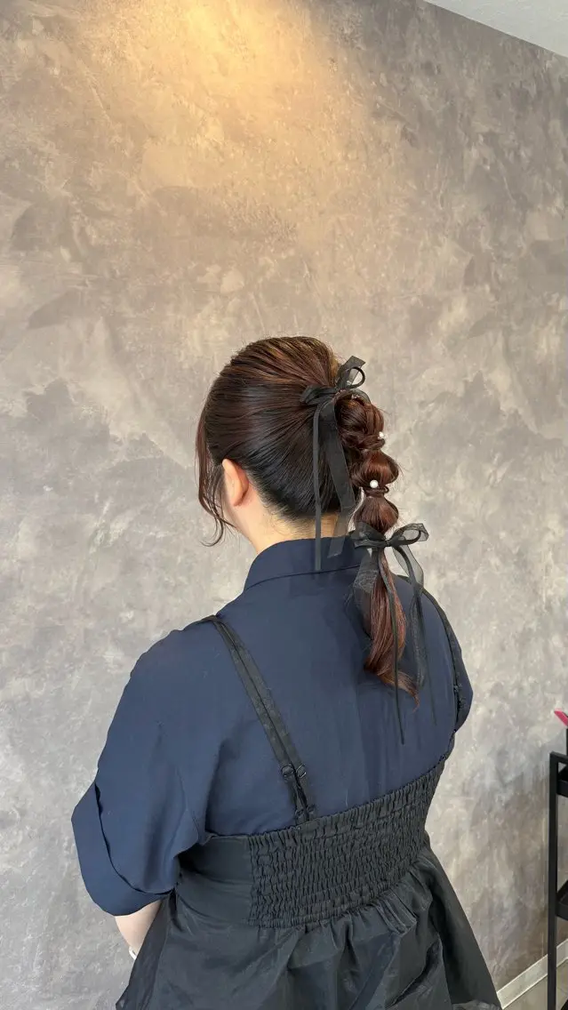 ヘアアレンジ ポニーテール ヘアセット yukiko/ ヘアセット/髪質改善のヘアスタイル