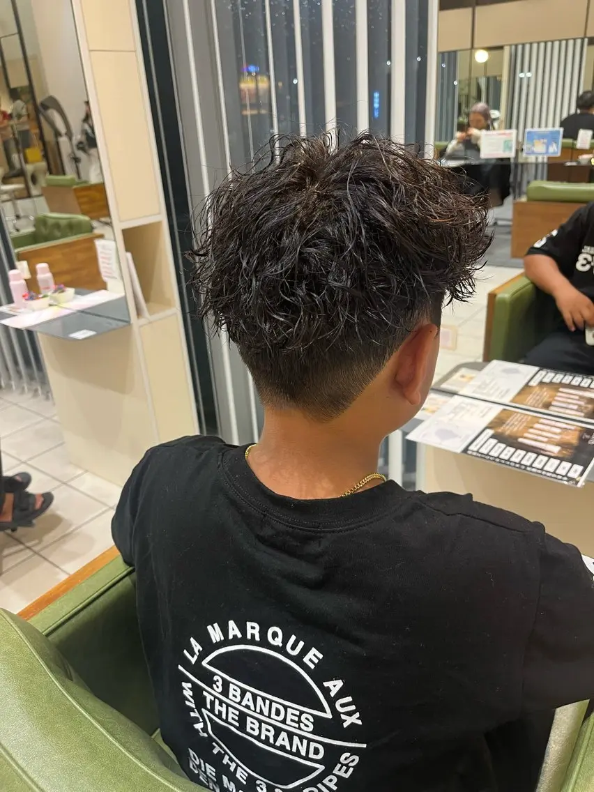 パーマ メンズ キッズ 中村 彩奈のヘアスタイル