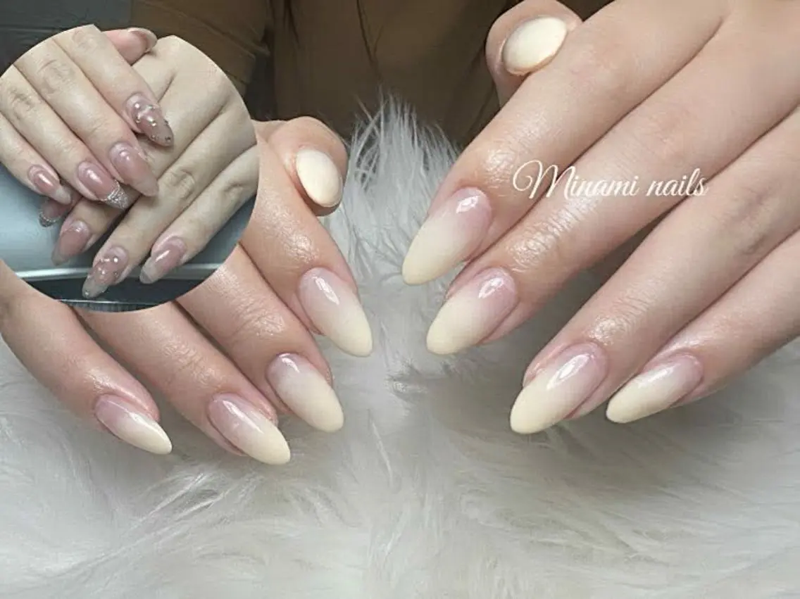 ネイル アートネイル オーロラネイル ガーリー キラキラネイル 韓国ネイル Minami Nailsのネイルデザイン
