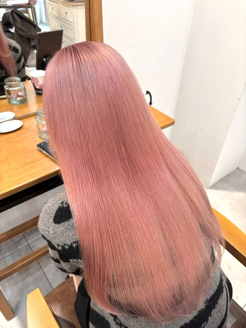 ロング カット ヘアカラー トリートメント akina*ブリーチ ♡トレンドヘアのヘアスタイル