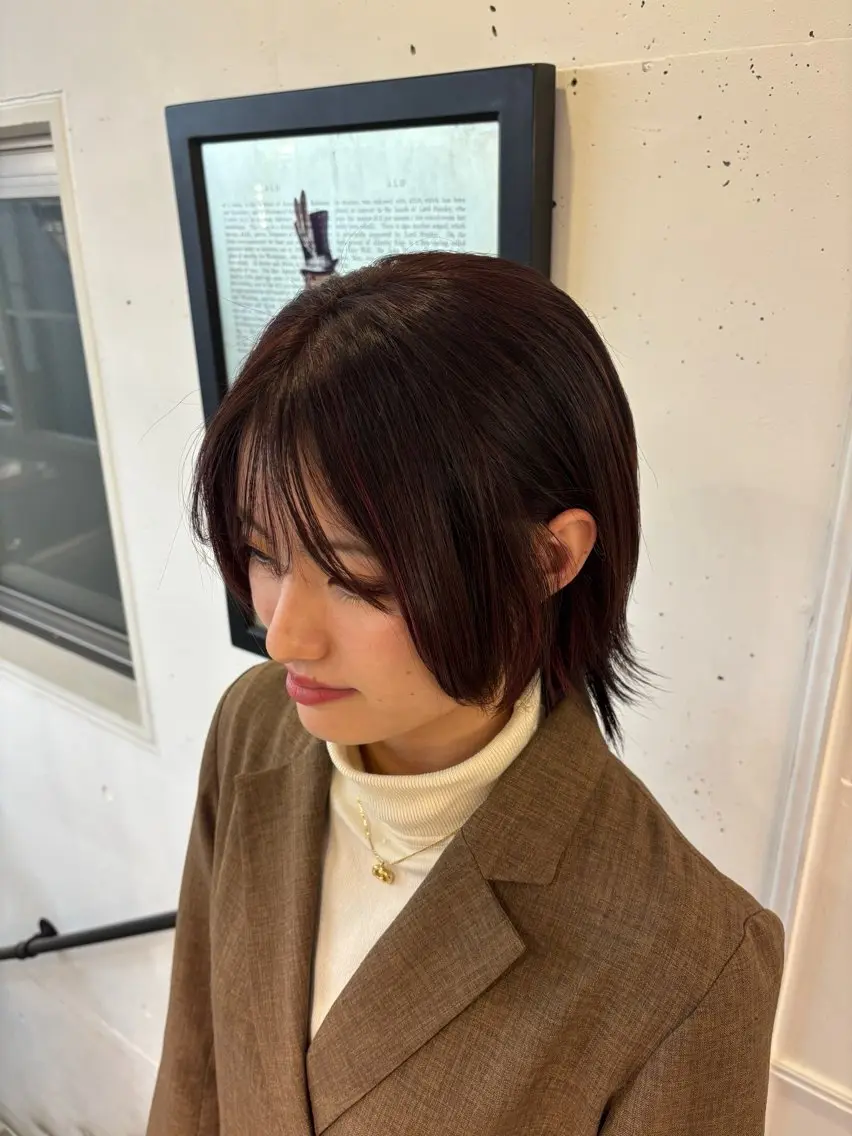 ショート カラー 透明感カラー ハイライトカラー ハイライト ヘアカラー GAKU/表参道/ MAGNOLiAのヘアスタイル
