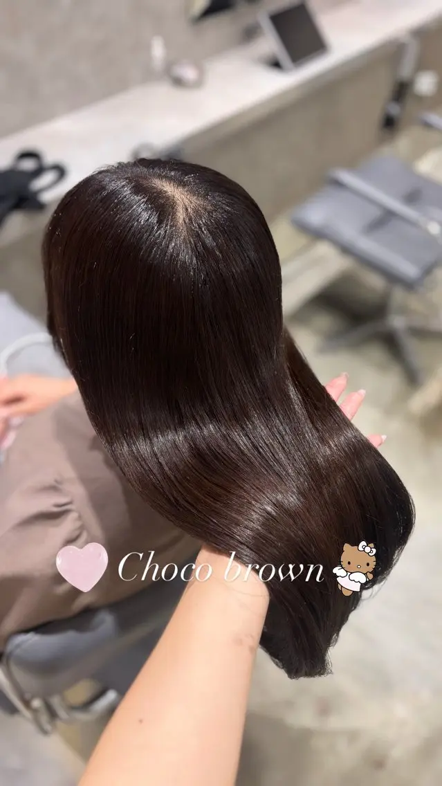 カラー ブラウンカラー カットカラー/銀座 🎀𝐒𝐀𝐊𝐈のヘアスタイル