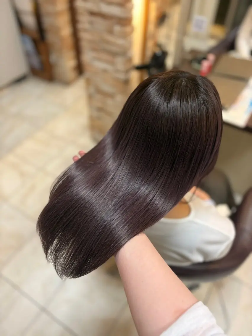 ロング カラー ヘアカラー トリートメント 🎀透明感カラー 🎀ナズナのヘアスタイル