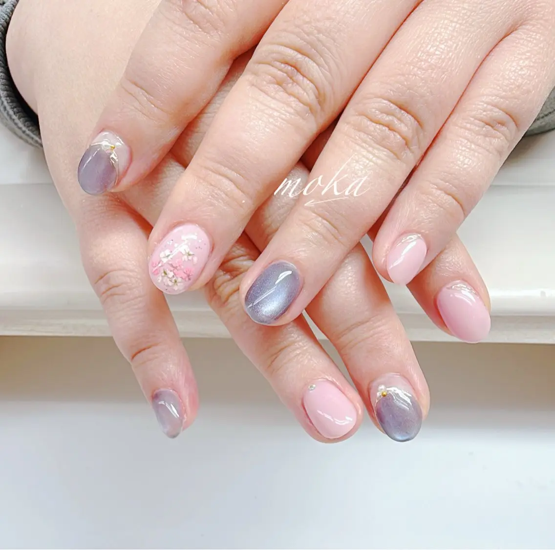 ネイル ハンドネイル ハンドケア 胡蝶蘭レディースサロ ンNailMOKAのネイルデザイン