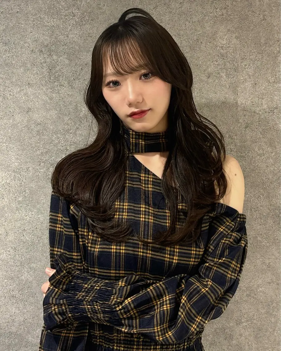 セミロング カラー グレージュ 韓国風ヘア レイヤーカット カット ヘアカラー トリートメント RURI韓国ボブ 🇰🇷タッセルボブのヘアスタイル