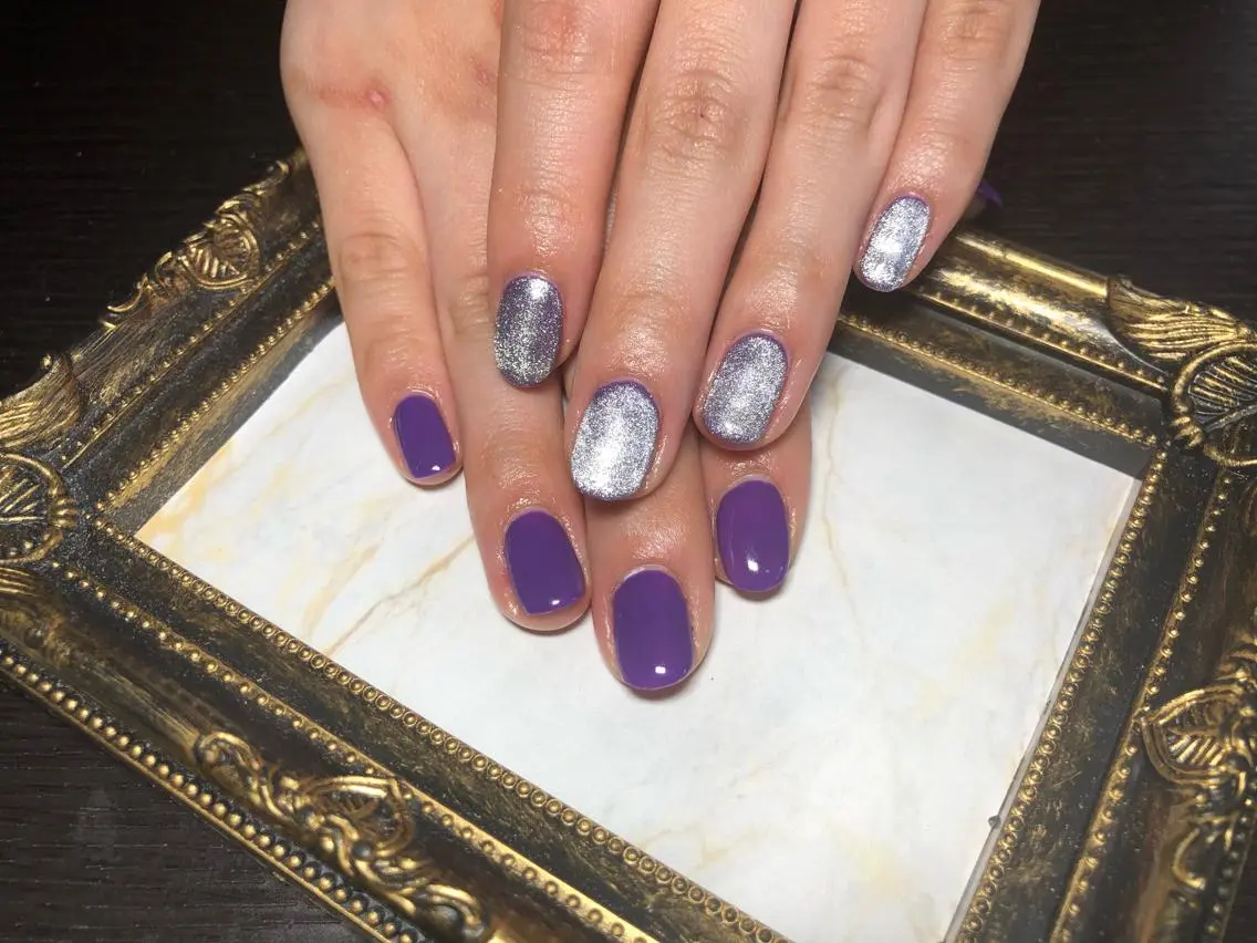 ネイル マグネットネイル ワンカラーネイル Nail salon Caco.のネイルデザイン