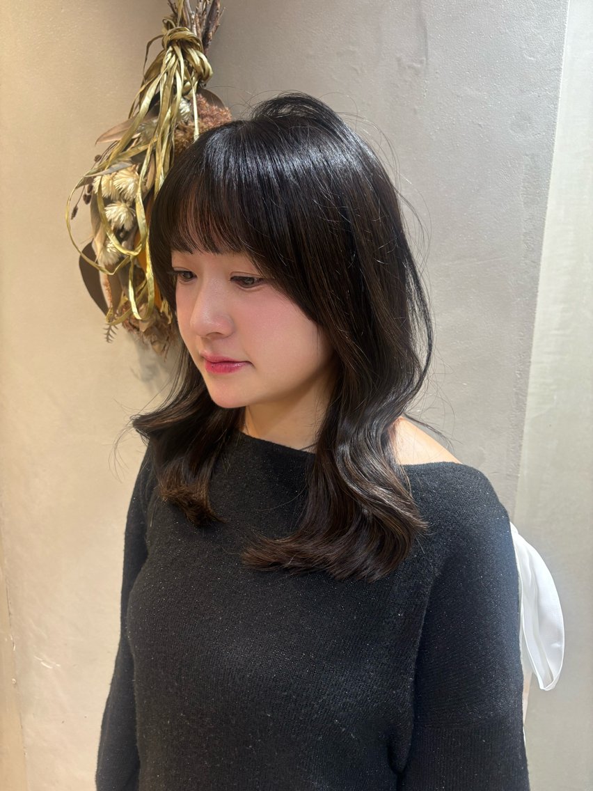 セミロング カラー カット ヘアカラー 🌷透明感カラー/ risa🌷のヘアスタイル
