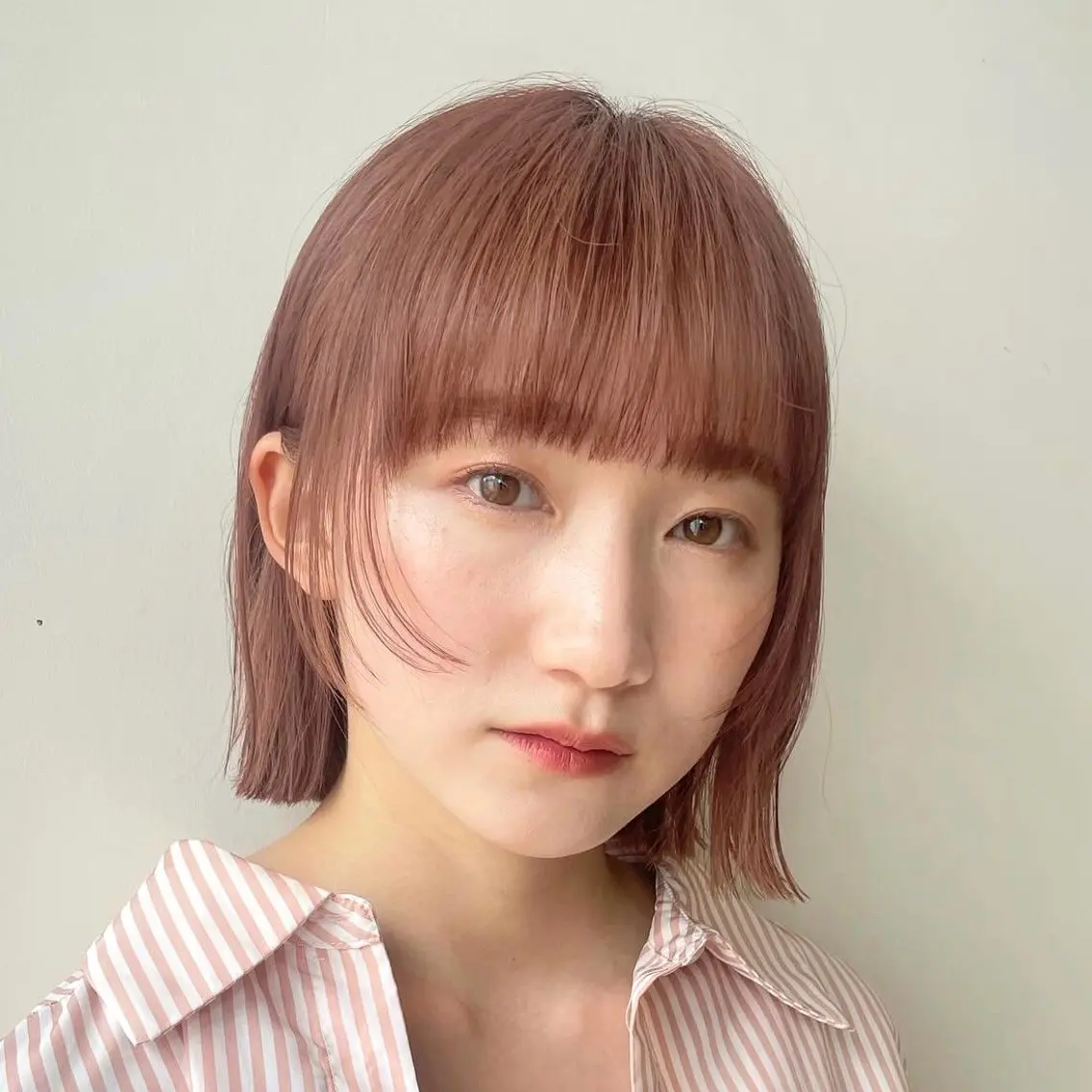 ショート カラー 縮毛矯正 トリートメント 顔まわり🥨レイヤー /透明感/水口舞奈のヘアスタイル