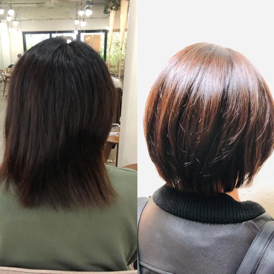ショート パーマ 縮毛矯正 艶カラー🩵💛 NANAのヘアスタイル