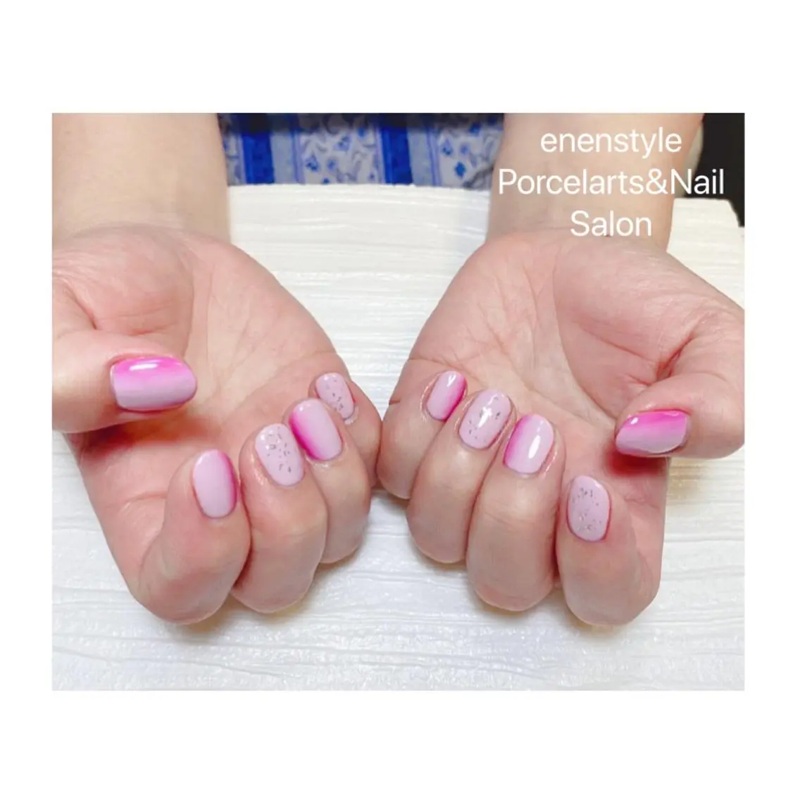 ミディアム ネイル ハンドネイル 🐾enen style 🐾のネイルデザイン