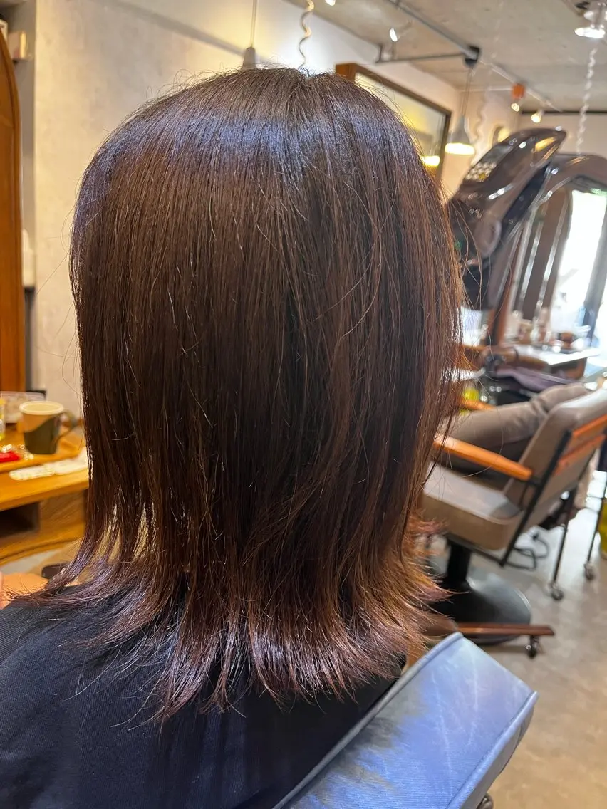 ミディアム カラー 佐藤槙哉 サトウシンヤのヘアスタイル