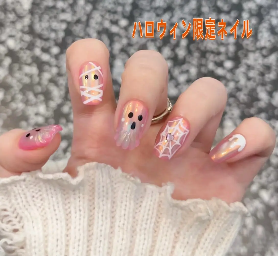ネイル ハロウィン ハンドネイル BETTER ME ネイルサロン池田公園のネイルデザイン