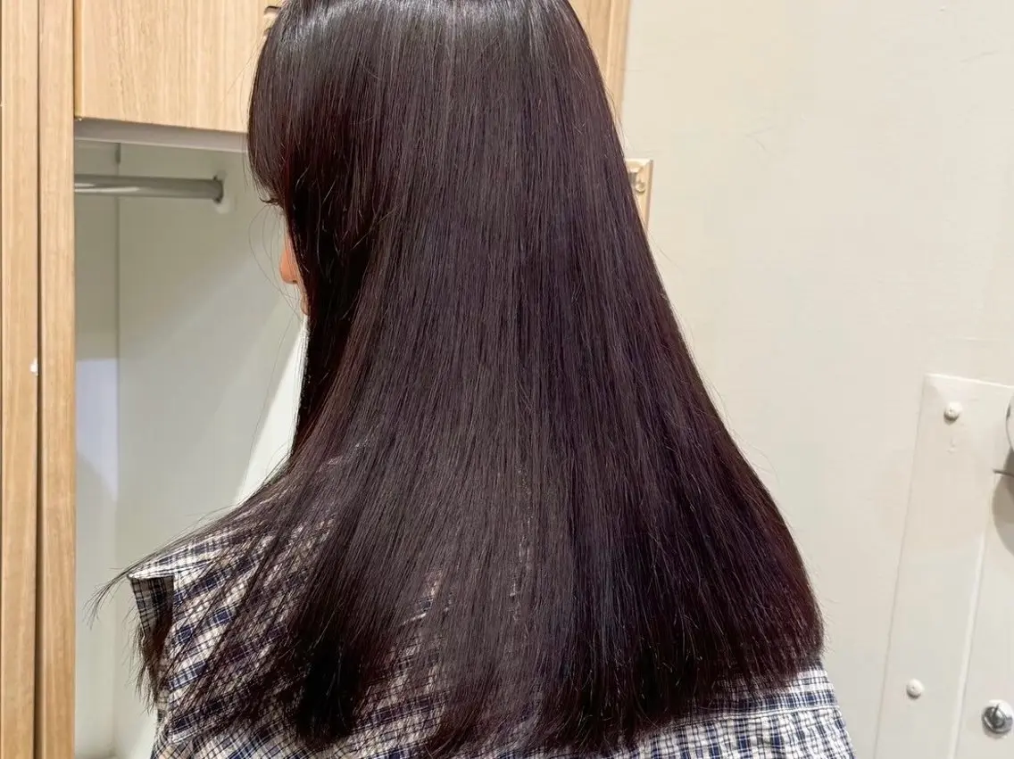 ロング カラー パープルカラー ダブル透明感カラー/ ロングカット/Rioのヘアスタイル