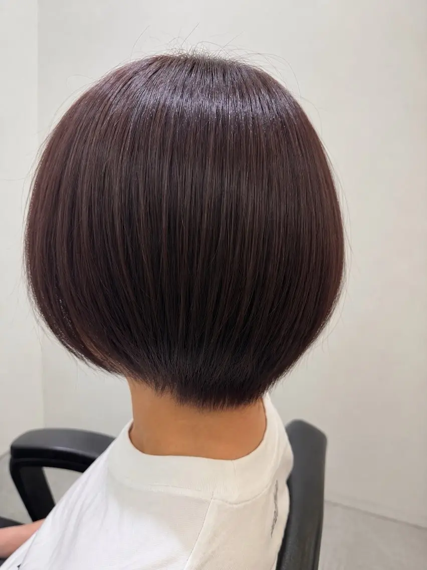 ショート カラー ブラウンカラー トリートメント カット ヘアカラー 野村 莉愛のヘアスタイル