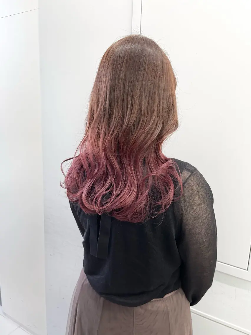 ミディアム カラー ヘアカラー トリートメント ⭐️無料！カット モデル募集⭐️夕貴のヘアスタイル