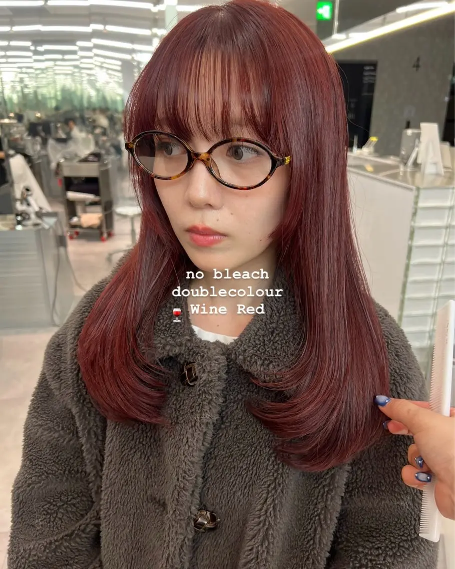 セミロング カラー レイヤー特化/渋谷 rinのヘアスタイル