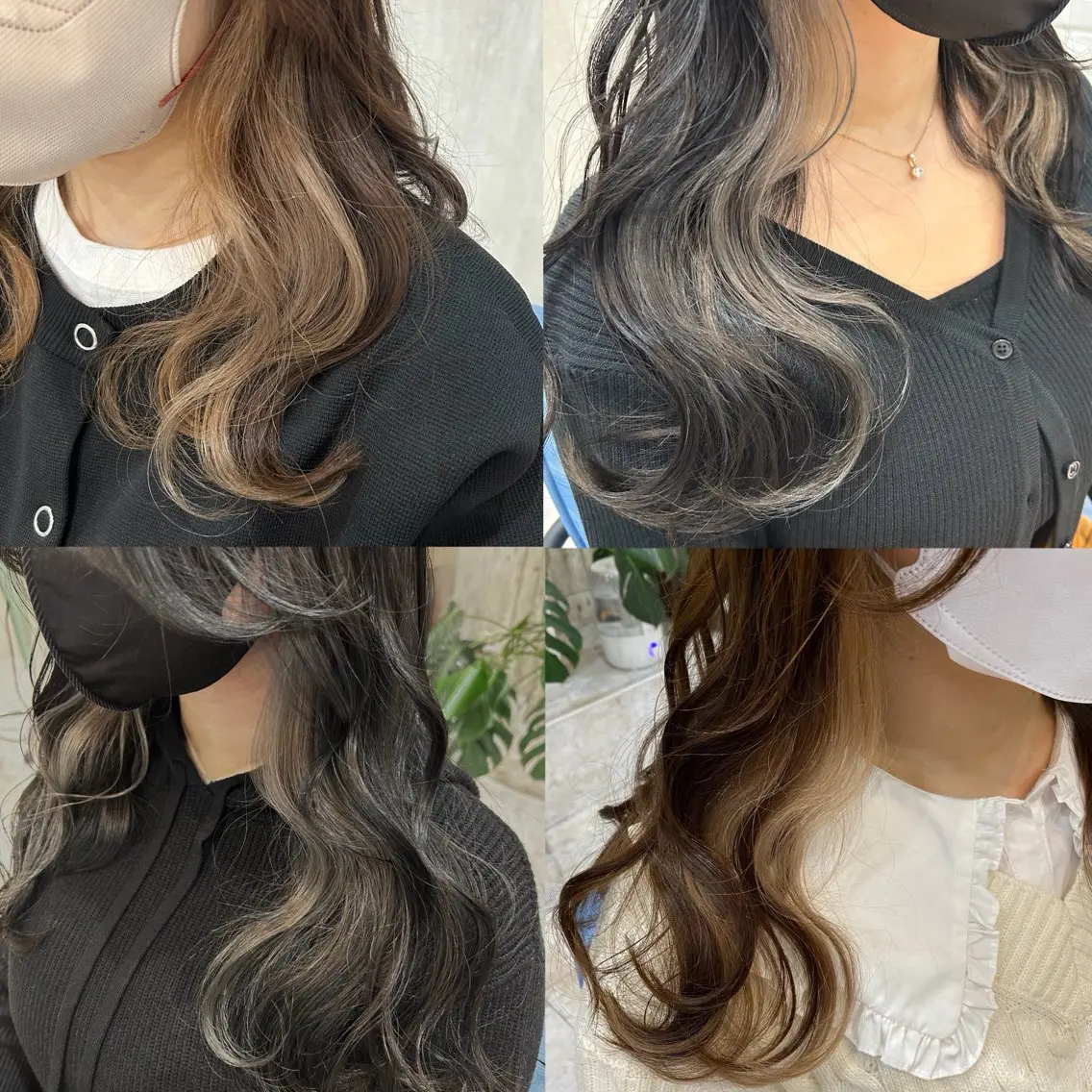 ロング カラー カット ヘアカラー トリートメント 🫧透け感⋆艶髪💎 山口アヤカのヘアスタイル