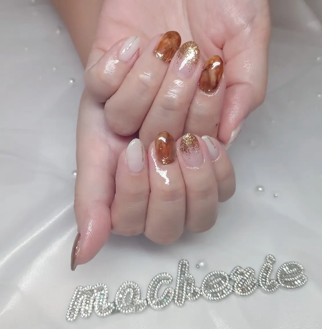 ネイル べっ甲ネイル ハンドネイル Nail Salon macherieのネイルデザイン