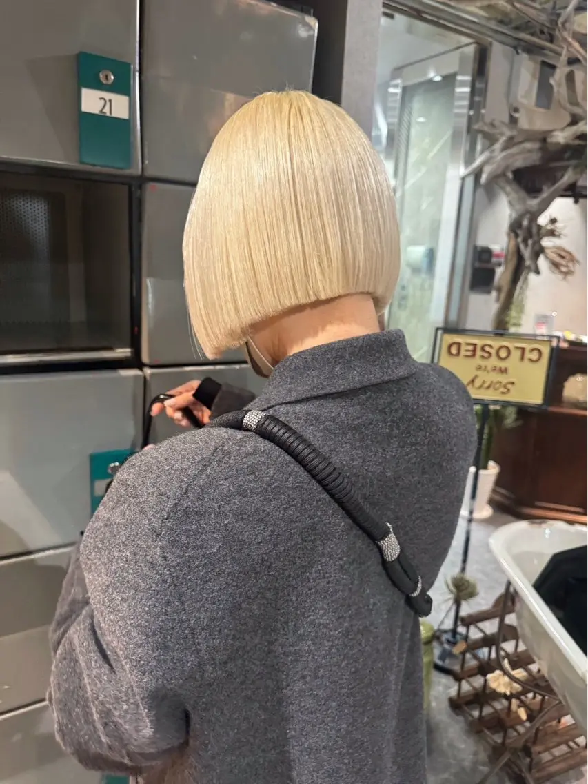 ミディアム カラー パーマ ヘアアレンジ メンズ カット ヘアカラー 心斎橋美容室 Junのヘアスタイル