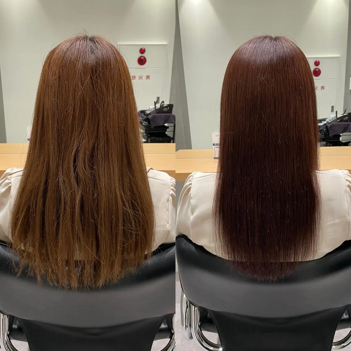 ミディアム カラー 透明感カラー イルミナカラー トリートメント 髪質改善ヘアケア 艶髪特化/上田のヘアスタイル