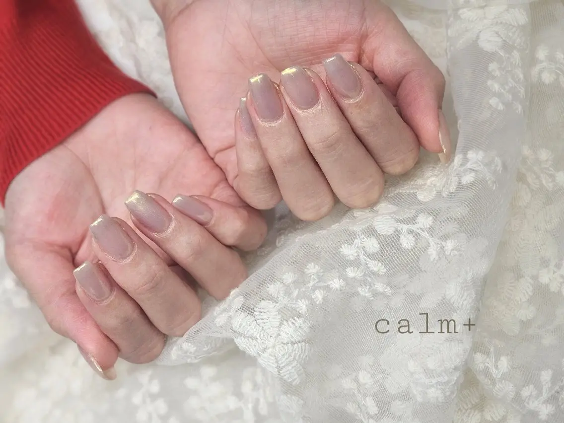 ネイル ミラーネイル ハンドネイル nail salon calm+　渡部のネイルデザイン