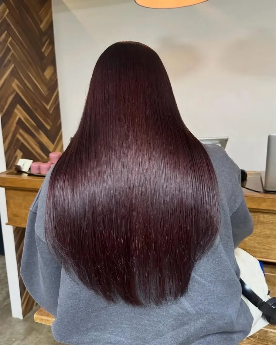 ロング トリートメント 酸熱トリートメント カット ヘアカラー トリートメント NAGISA髪質改善 &透明感カラー🪞のヘアスタイル