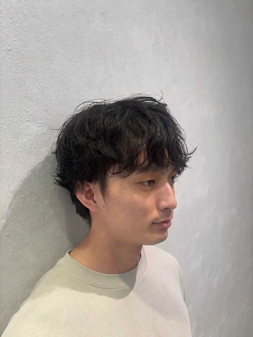 パーマ メンズ 永田虹輝 /無造作パーマのヘアスタイル