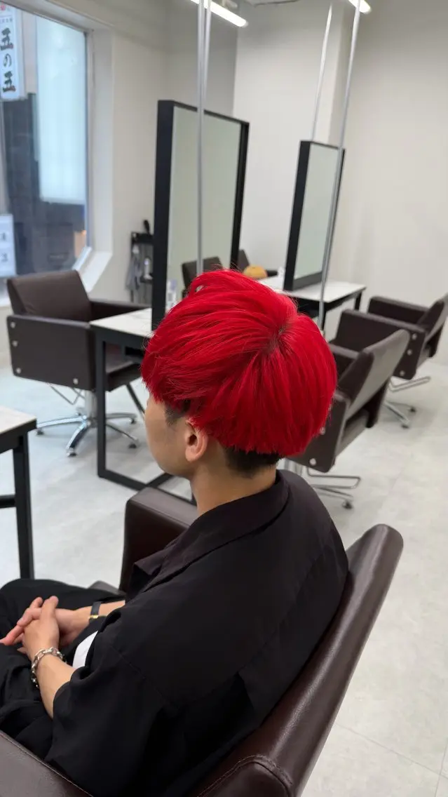 ショート カラー メンズ ヘアカラー メンズパーマ特化/ AOTOのヘアスタイル