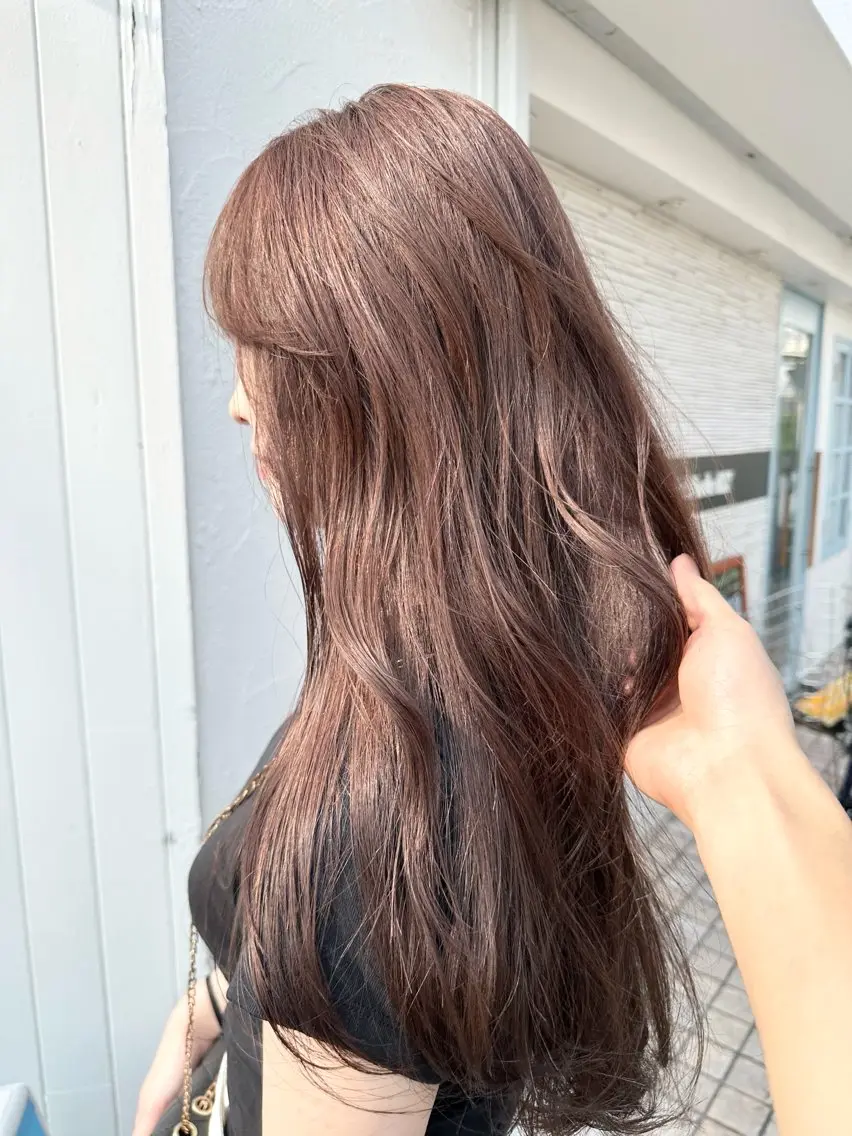 ロング カラー カット ヘアカラー トリートメント 田中 泰正のヘアスタイル