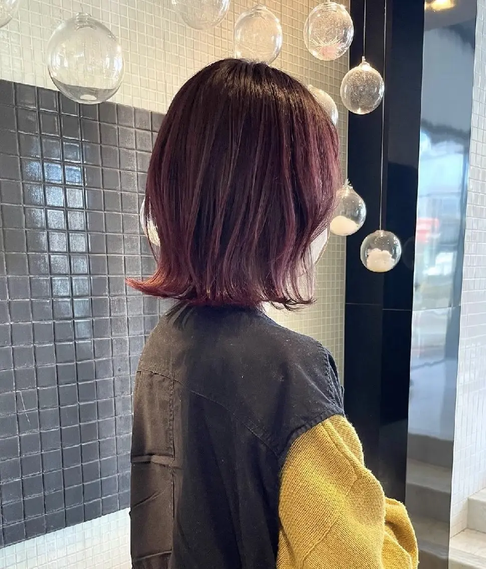 ショート ボブ レイヤーカット 宮西 龍心のヘアスタイル