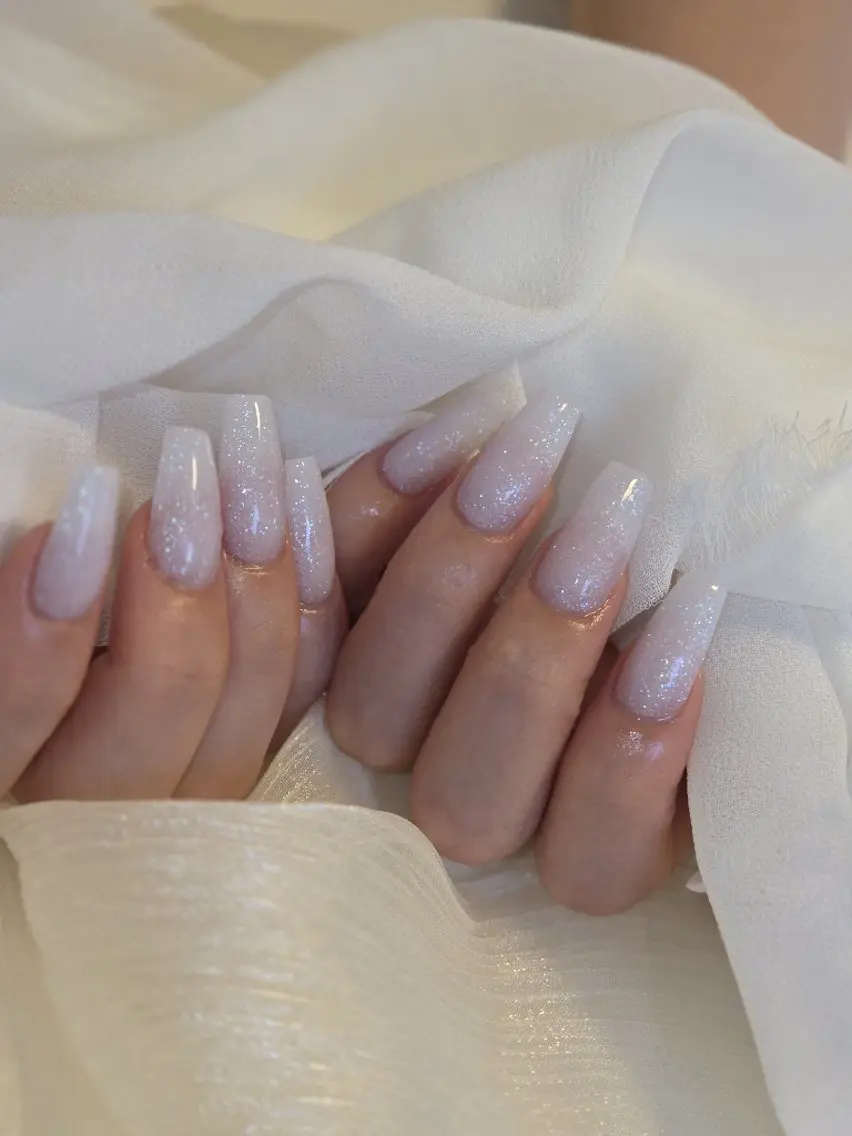 ネイル ワンカラーネイル スカルプネイル ホワイト ハンドネイル Lady Nail Kiyokaのネイルデザイン
