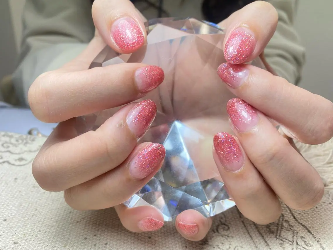 ネイル ラメ(グリッター) ラメグラデーション ワンカラーネイル ToliyDeliy Nail Salonのネイルデザイン