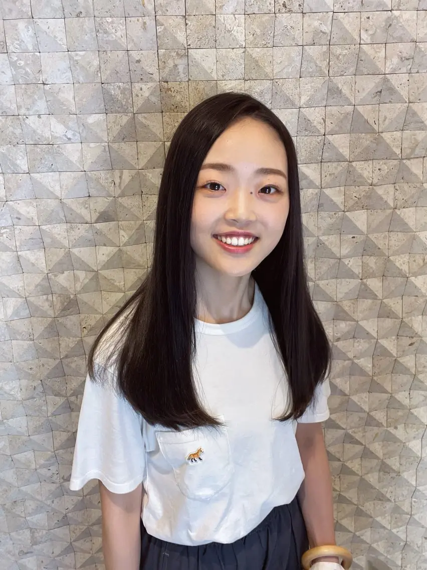 ロング パーマ 酸性ストレート ストレートパーマ 豊中/髪質改善/ レイヤーカットミヅキのヘアスタイル