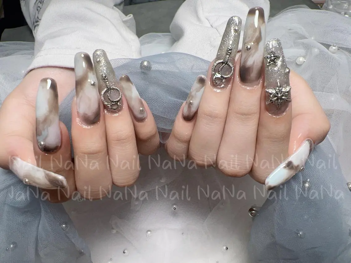 ロング カラー ネイル ハンドネイル Nail NaNaのネイルデザイン
