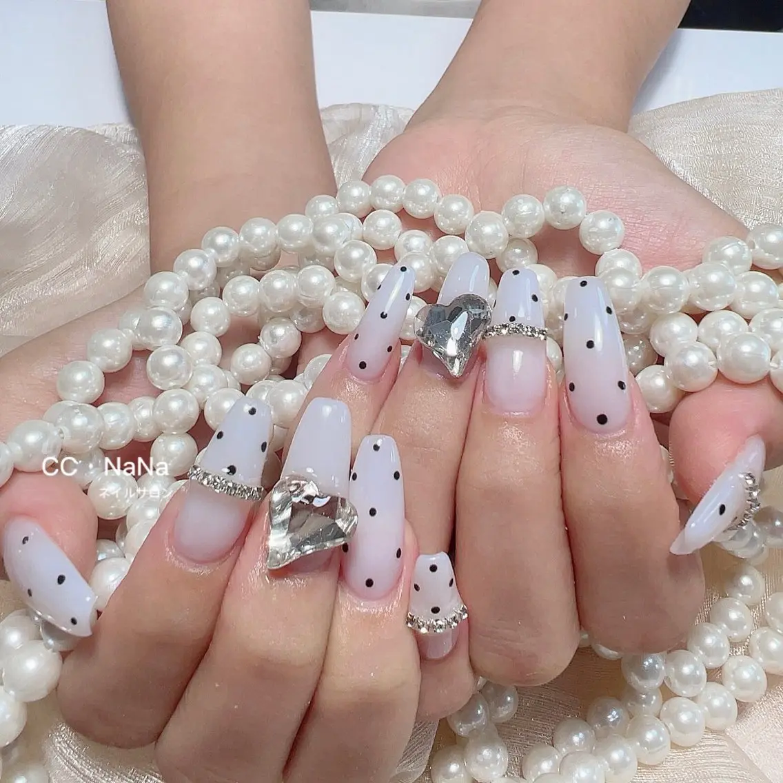 ネイル スカルプネイル ハンドネイル 💎CC・NaNa 韓国風ネイル🌙Cのネイルデザイン