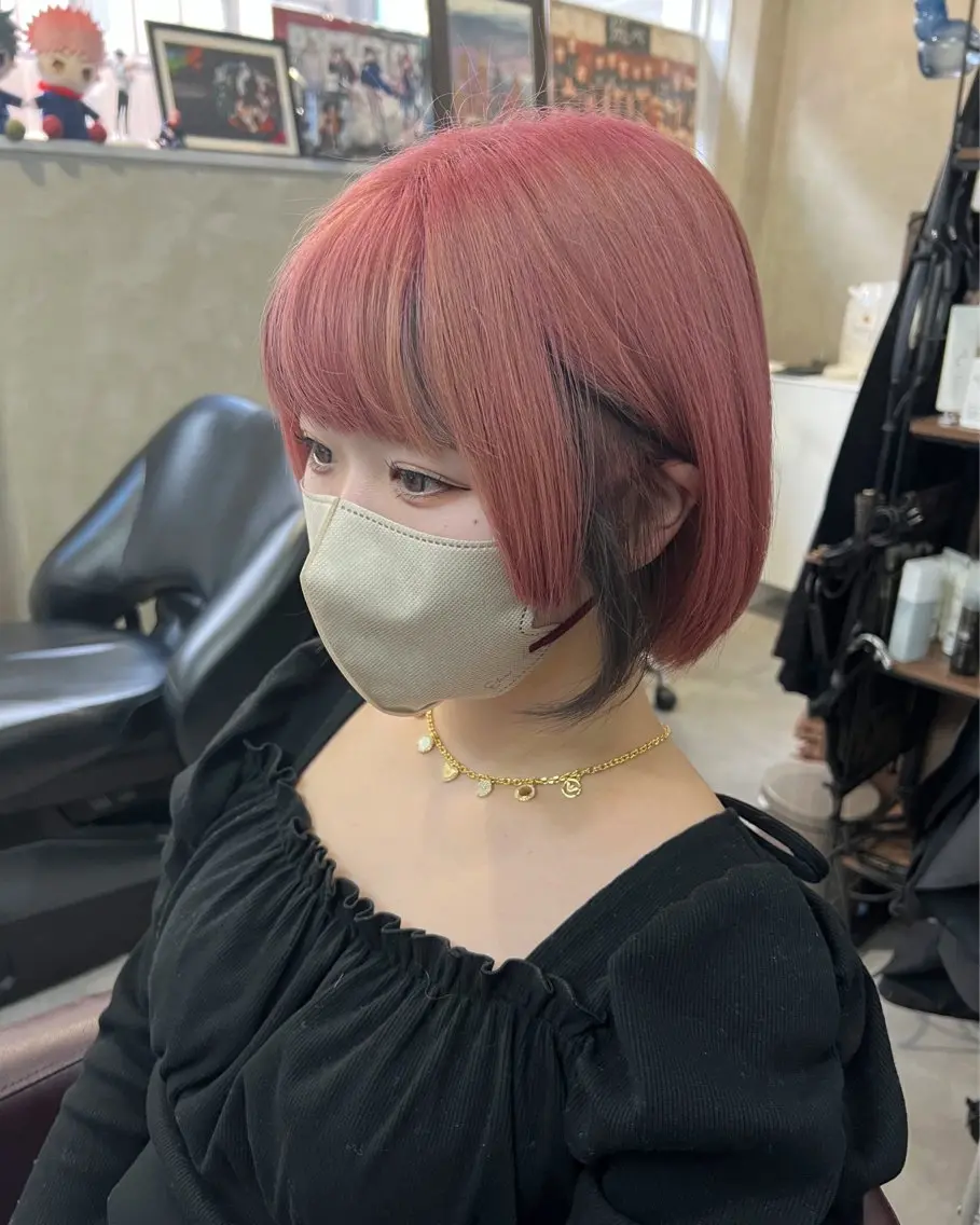ショート ボブ カット ヘアカラー トリートメント インナーカラー🦔 🐾KEISUKEのヘアスタイル
