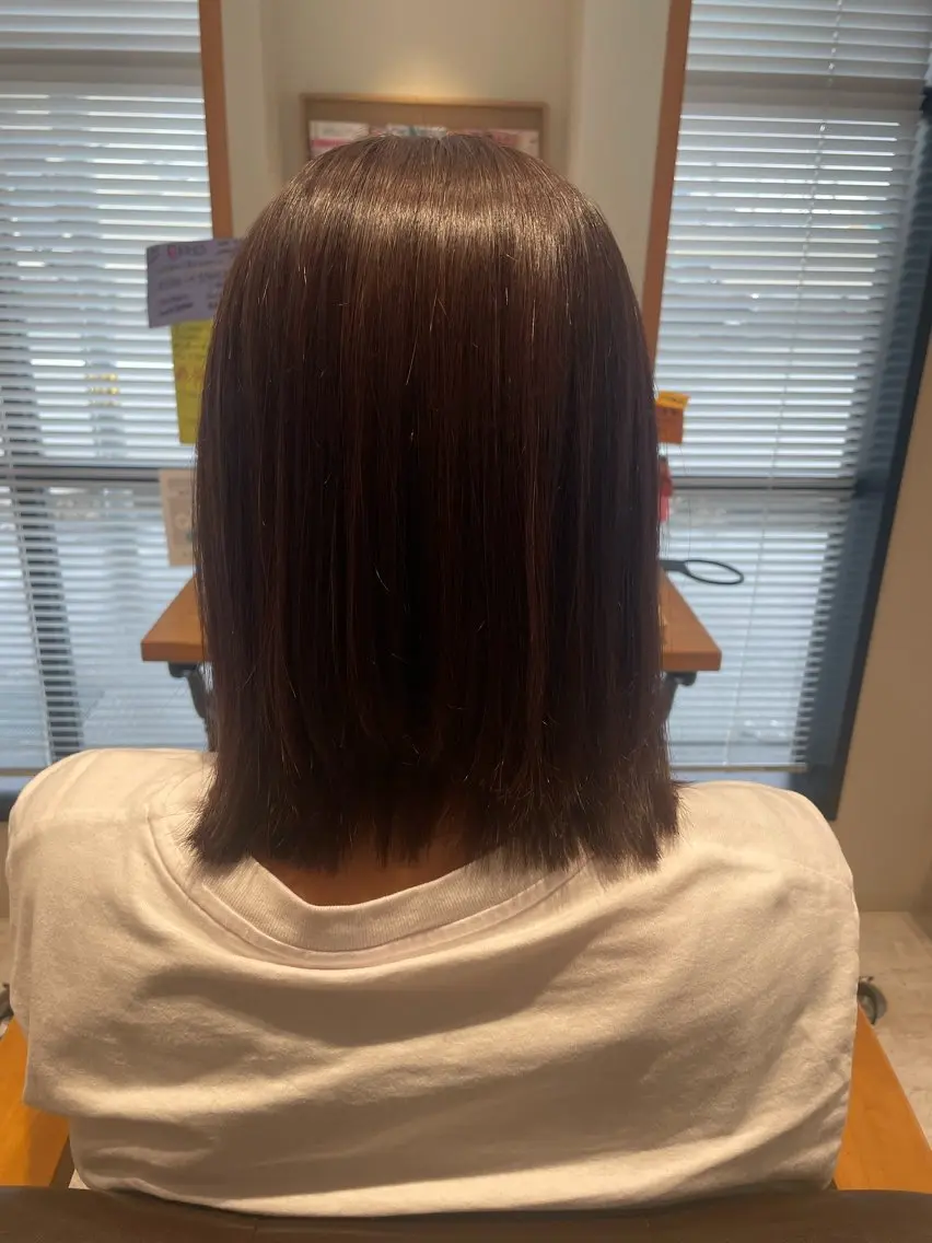ミディアム 中嶋 玲奈のヘアスタイル