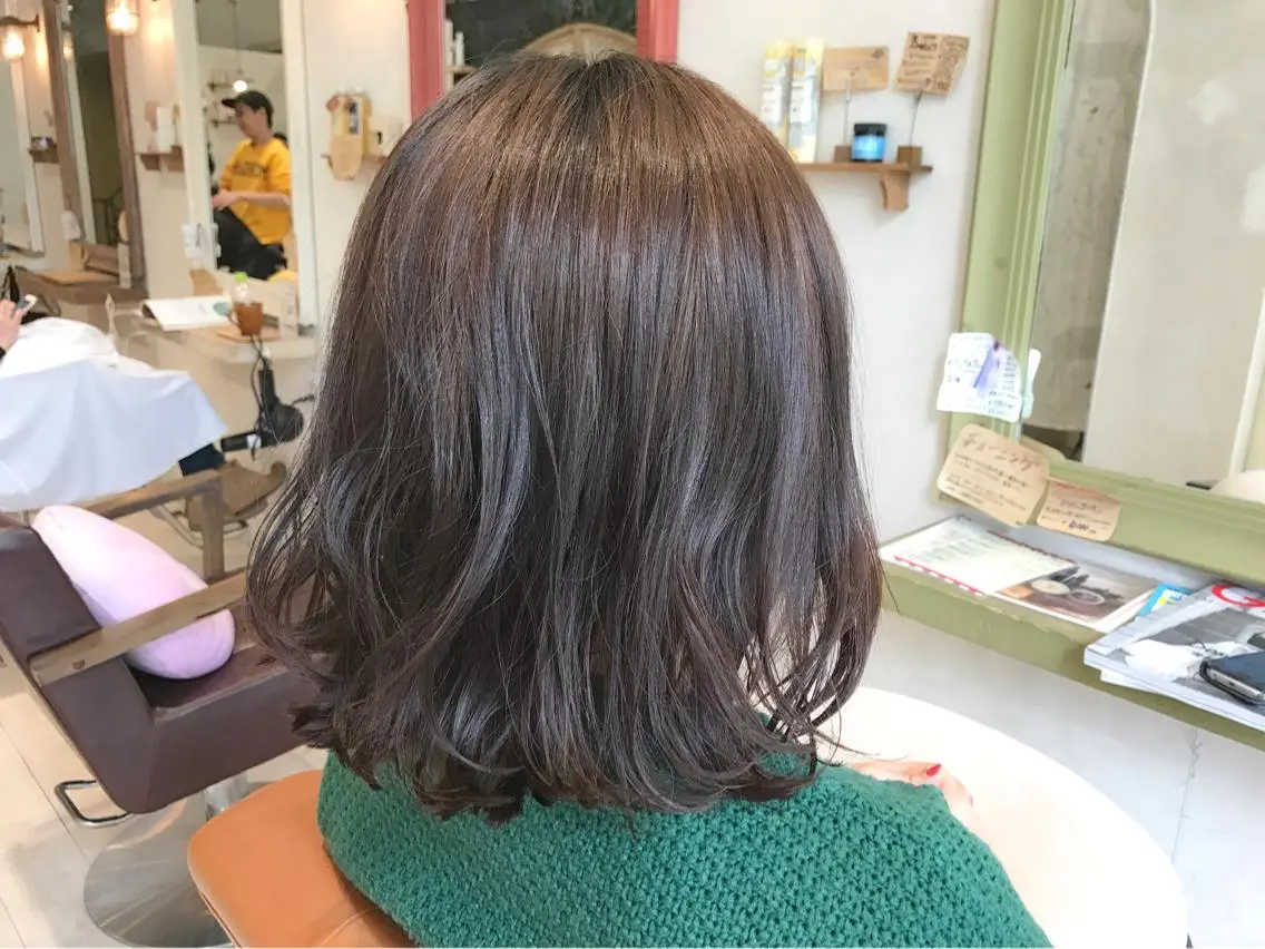 ミディアム パーマ ミディアムパーマ ボブ メンズ指名多数!! 田島史也のヘアスタイル