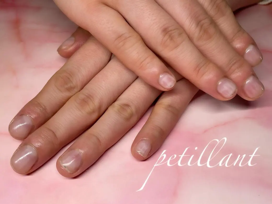ネイル クリアネイル ジェルネイル マットネイル nail salon petillantのネイルデザイン