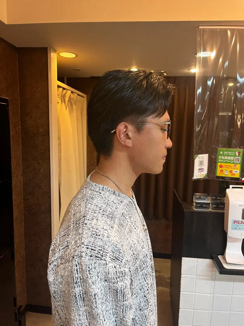 ミディアム メンズ 清水 寧生のヘアスタイル