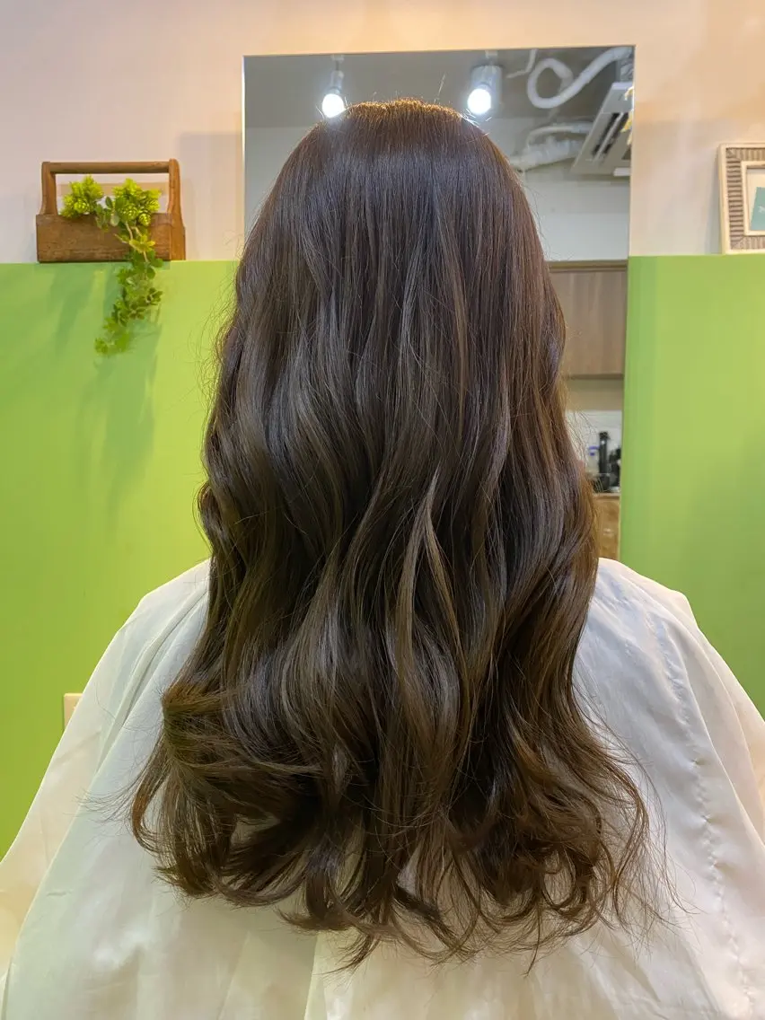 ロング カラー アディクシーカラー ブリーチ ブリーチなしカラー 【エシカル】 HOSOMIのヘアスタイル