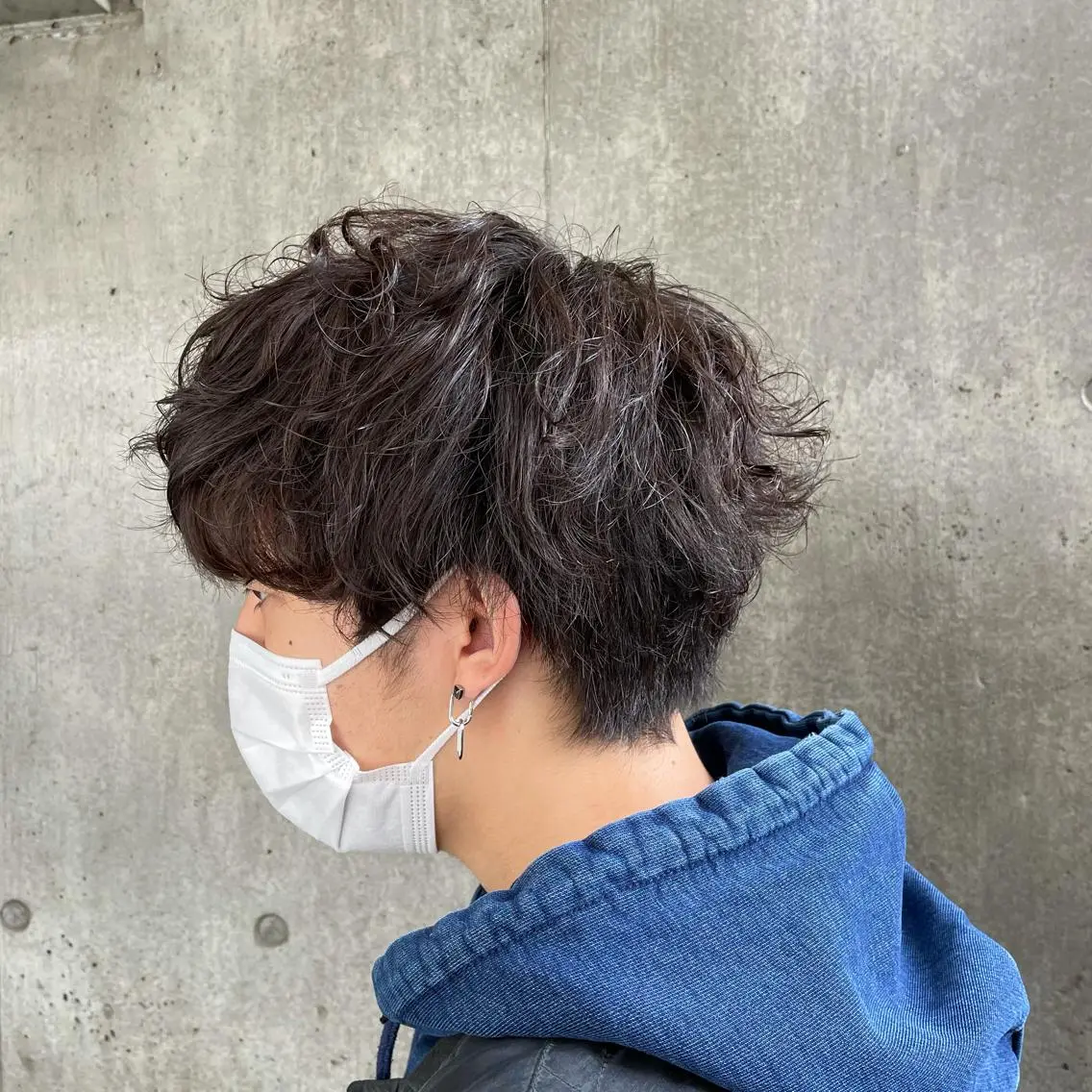 パーマ メンズ もりたみかこ 美容師お休み中のヘアスタイル