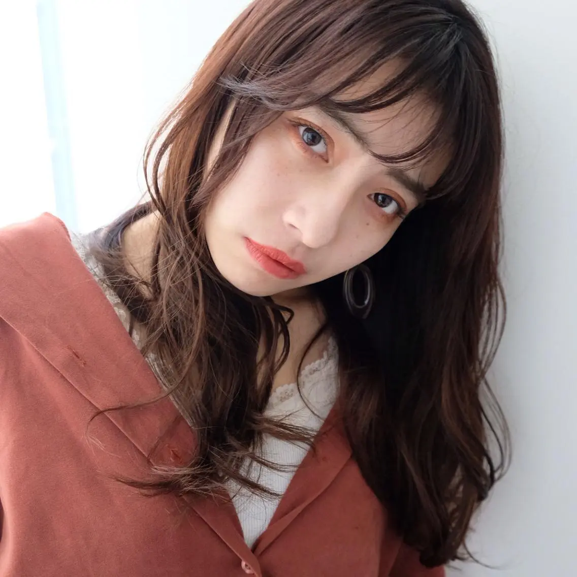 ロング カラー パーマ シースルーバング 大人可愛いHair ❤︎Ayakoのヘアスタイル
