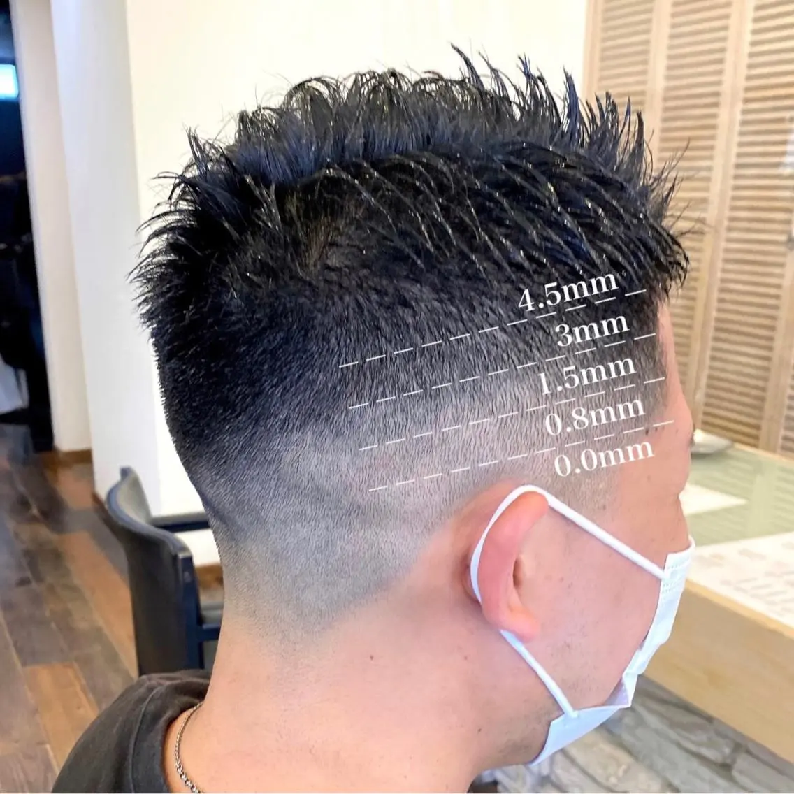 メンズ フェードカット 中川 茜里のヘアスタイル