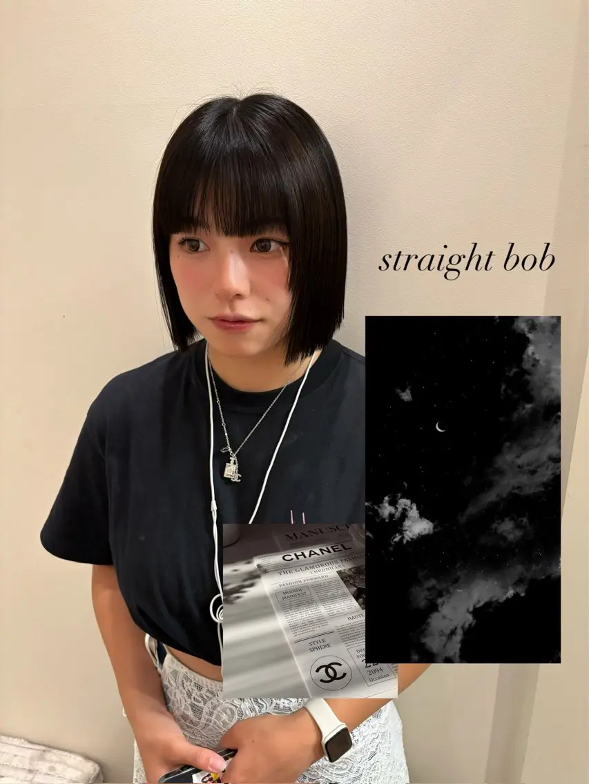 ショート カット 縮毛矯正 【美ボブ.艶カラー. 梅田茶屋町】midoのヘアスタイル
