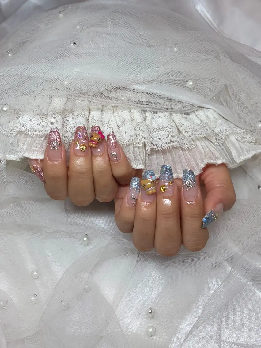 ネイル アートネイル 夏ネイル ハンドネイル sissy moeのネイルデザイン