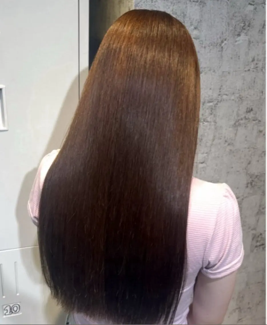 ロング ヘアカラー トリートメント ✨髪質改善カラー✨ ななみのヘアスタイル