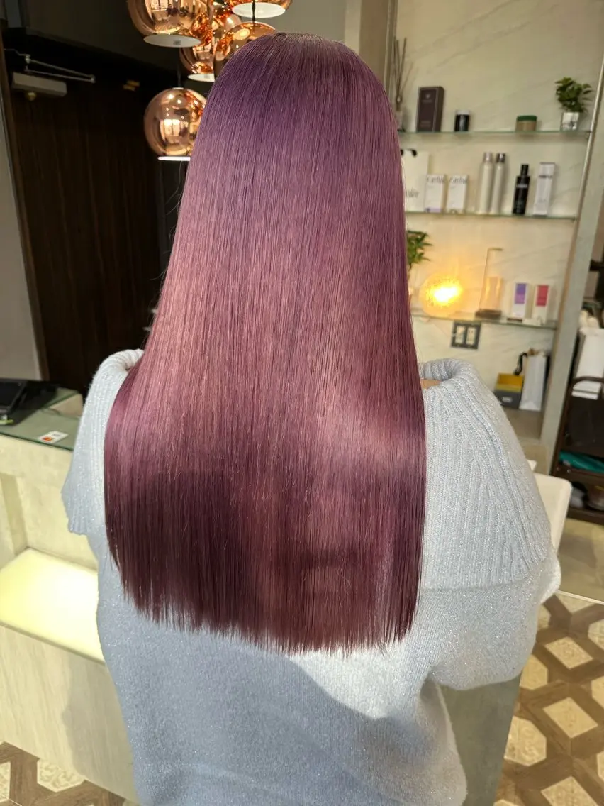ロング カラー ヘアカラー AYAKASA 暖色カラー/レイヤーのヘアスタイル
