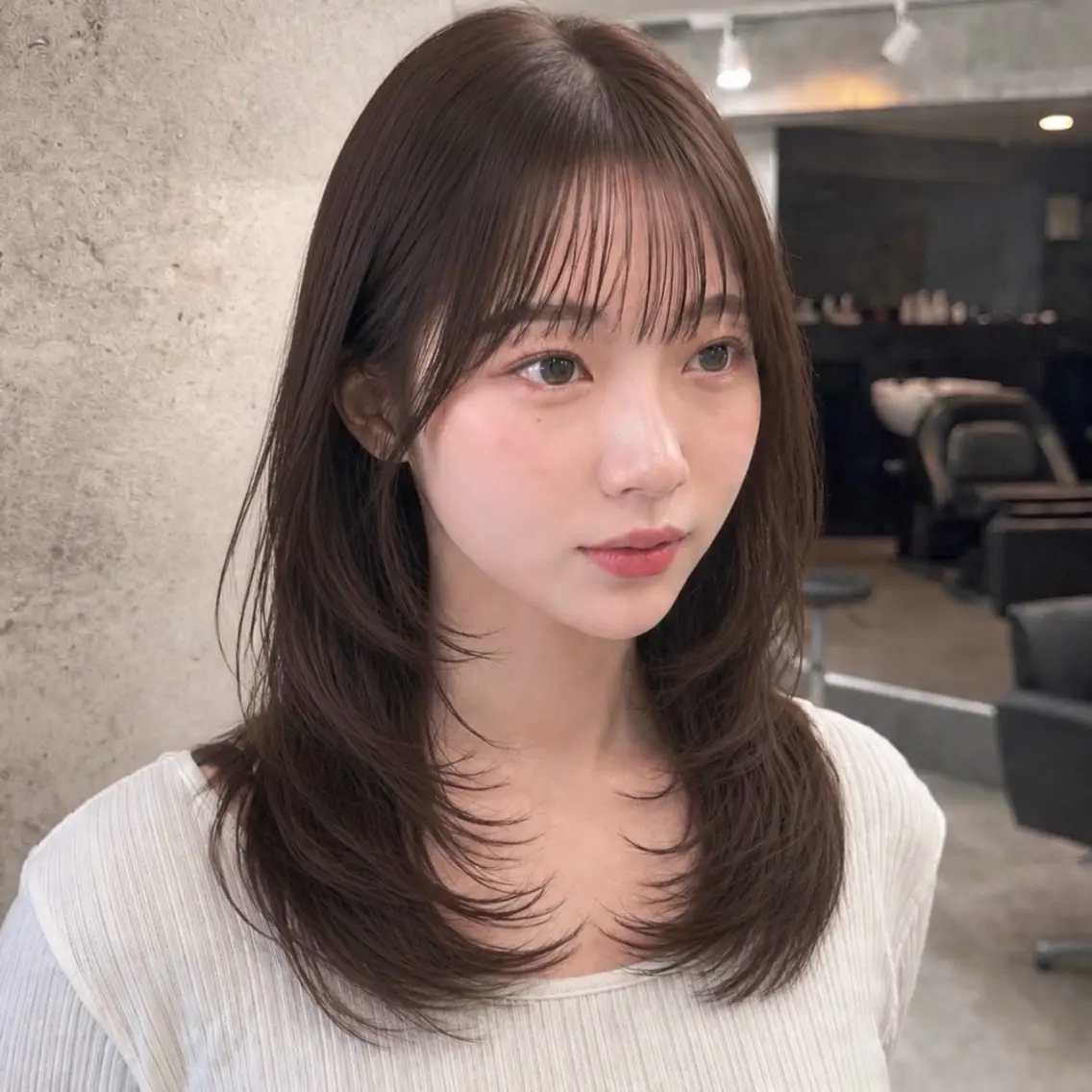ロング カラー カット ヘアカラー トリートメント 新宿/顔周りカット/ レイヤー/がっきーのヘアスタイル